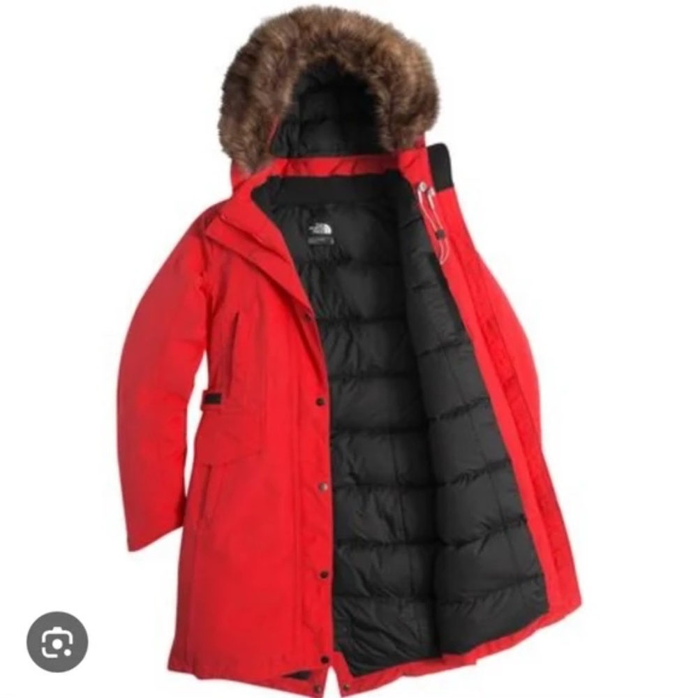NWOT North Face Artic Parka Red